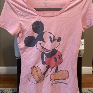 Pink Disney Mickey Mouse shirt
